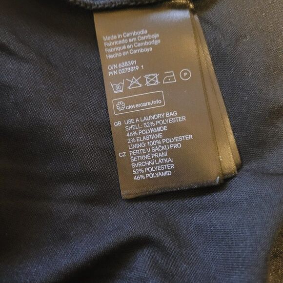 H&M Divided Womens Black Floral Lace Lined Dress Sz 4 NWT - Picture 9 of 9